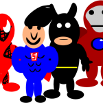 super hero cartoons hi