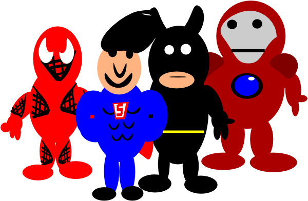 super hero cartoons hi